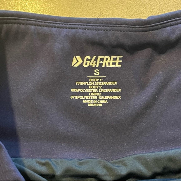 Navy Blue Running Workout Gym Yoga Shorts With Liner, Size Small NWOT - Picture 5 of 7